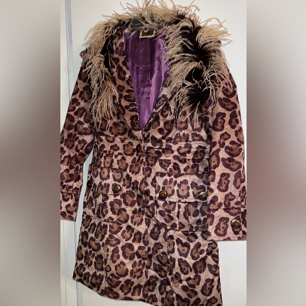 Vintage baby jacket adults small with detachable collar